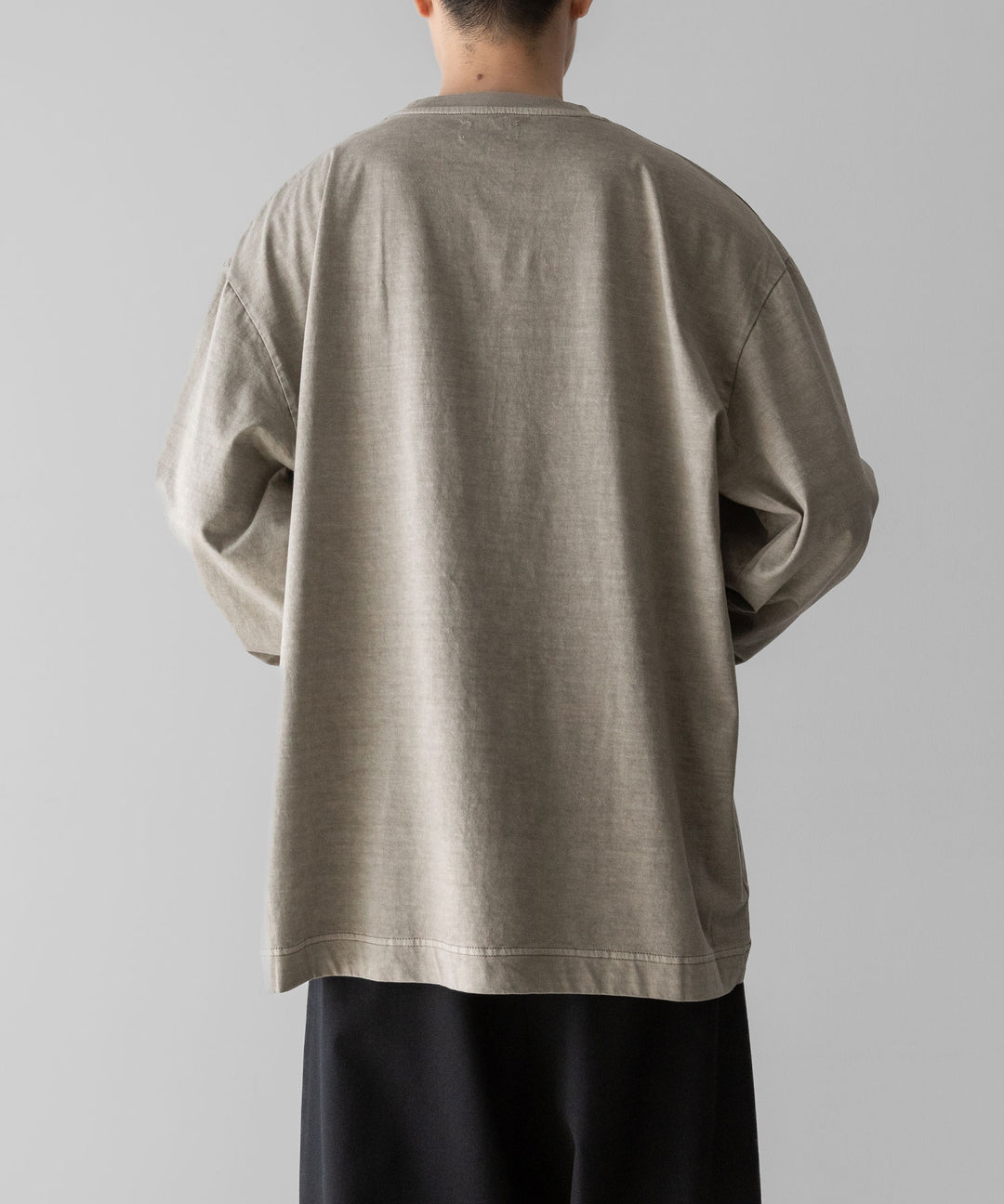 KANEMASA PHIL.-カネマサフィル36G LOW TWIST GARMENT DYE L/S TEEのKHAKI PIGMENT公式通販サイトsession福岡セレクトショップ
