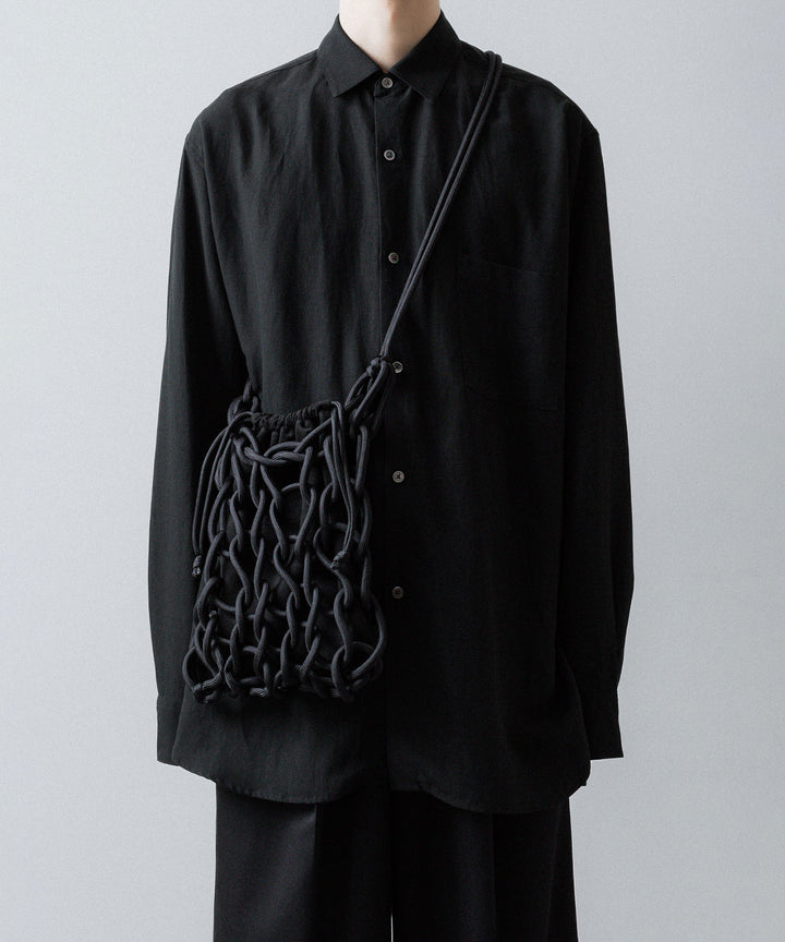 ssstein(シュタイン)のPARA CORD HAND KNIT BAG - BLACKの公式通販サイトsession福岡セレクトショップ