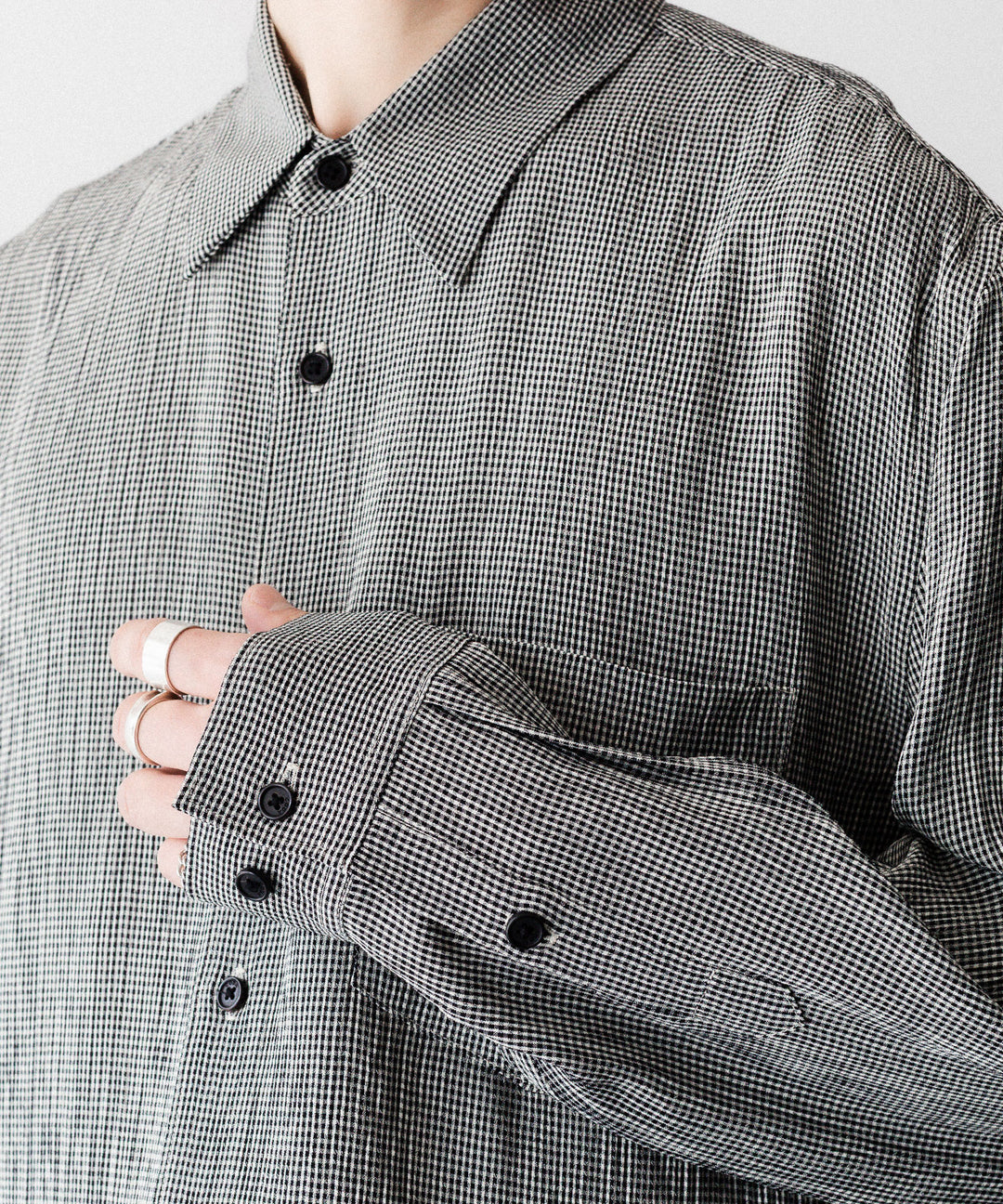 【CODA】CHECKED RAW EDGES JAZZ SHIRT - CHECK