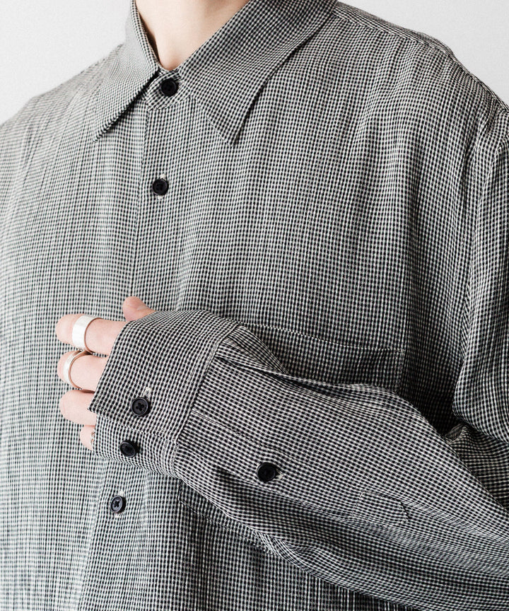 【CODA】CHECKED RAW EDGES JAZZ SHIRT - CHECK