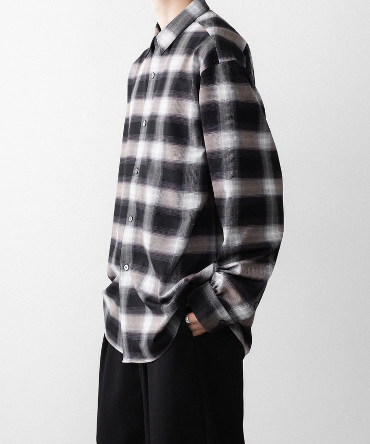 KANEMASA PHIL. カネマサフィルの28G OMBRE CHECK BALISE SHIRT - BLACK WHITEの公式通販サイトsession福岡セレクトショップ