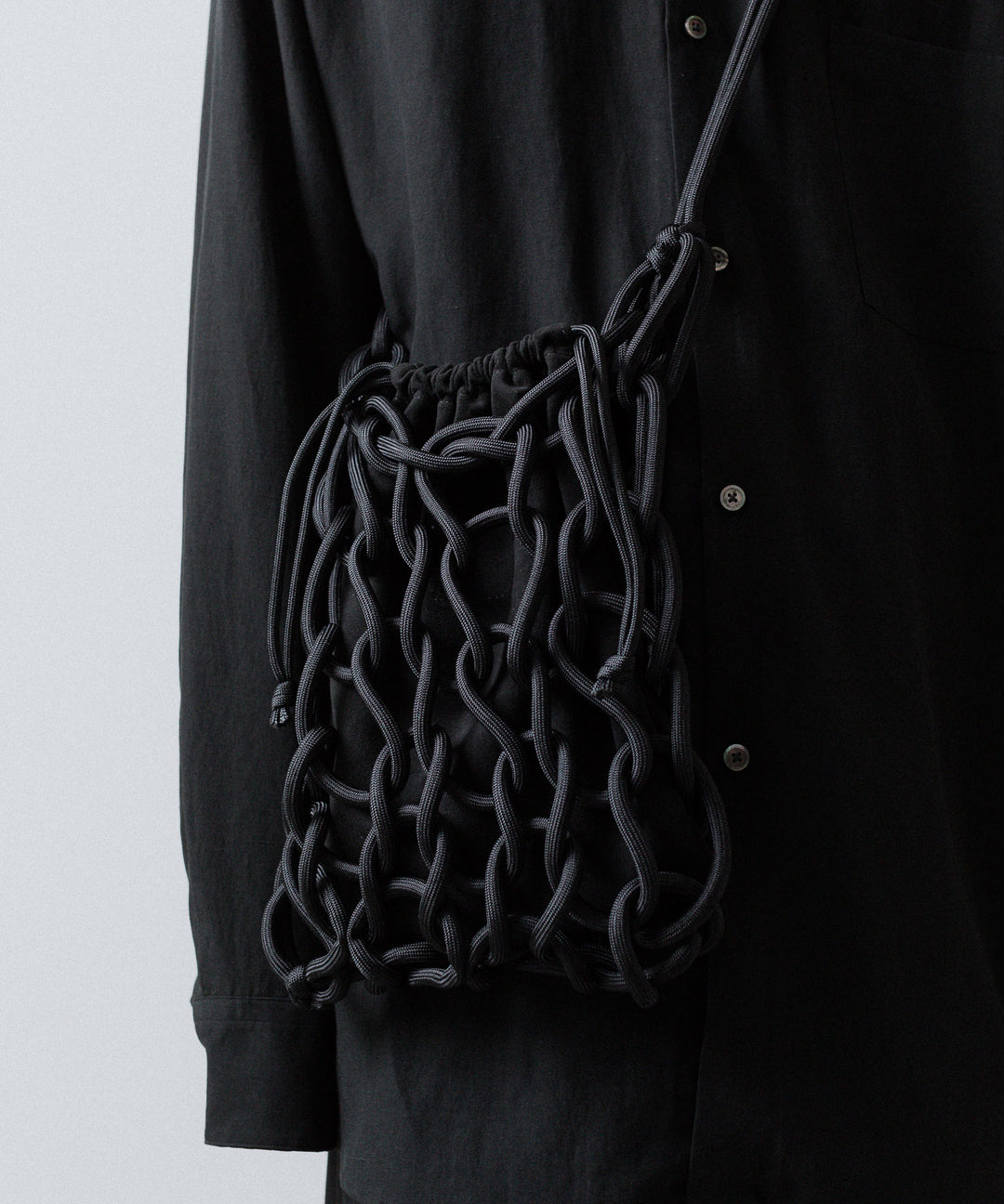 ssstein(シュタイン)のPARA CORD HAND KNIT BAG - BLACKの公式通販サイトsession福岡セレクトショップ