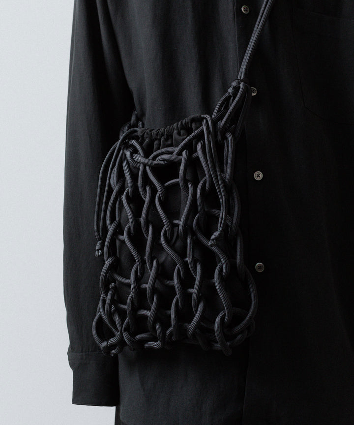 ssstein(シュタイン)のPARA CORD HAND KNIT BAG - BLACKの公式通販サイトsession福岡セレクトショップ