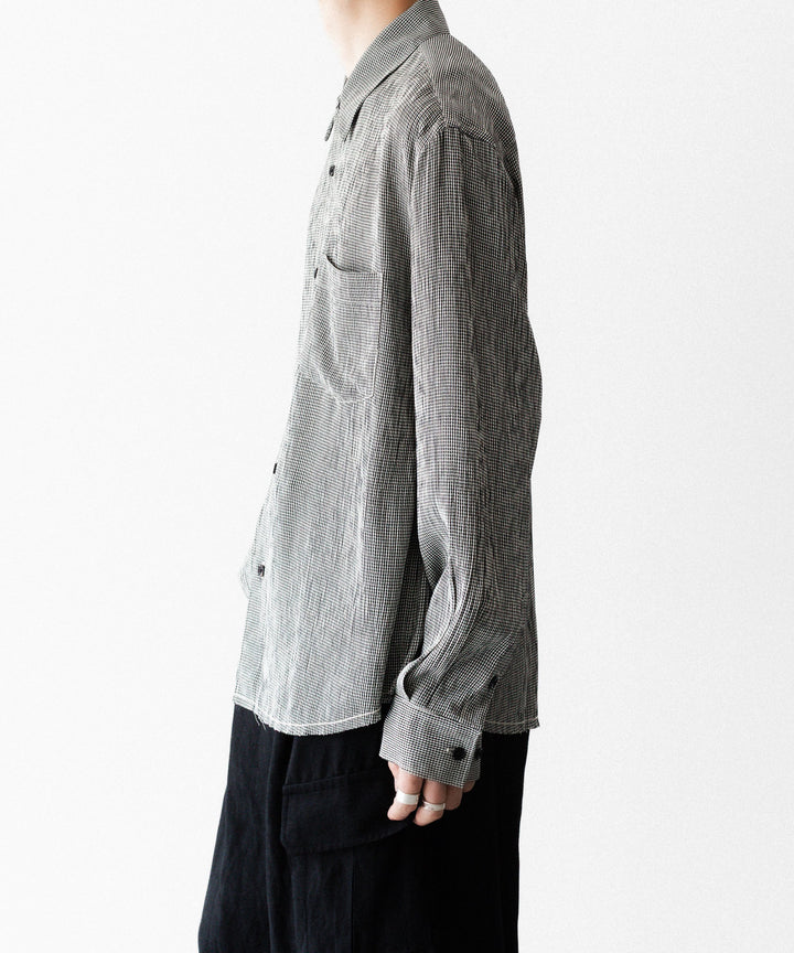 【CODA】CHECKED RAW EDGES JAZZ SHIRT - CHECK