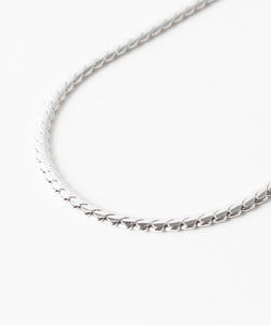 【THE OBJECT】PAR NARROW SNAKE NECKLACE - SILVER