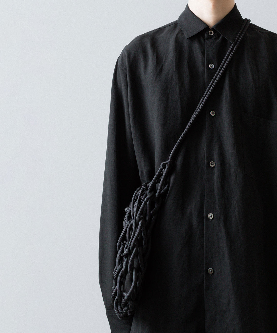 ssstein(シュタイン)のPARA CORD HAND KNIT BAG - BLACKの公式通販サイトsession福岡セレクトショップ