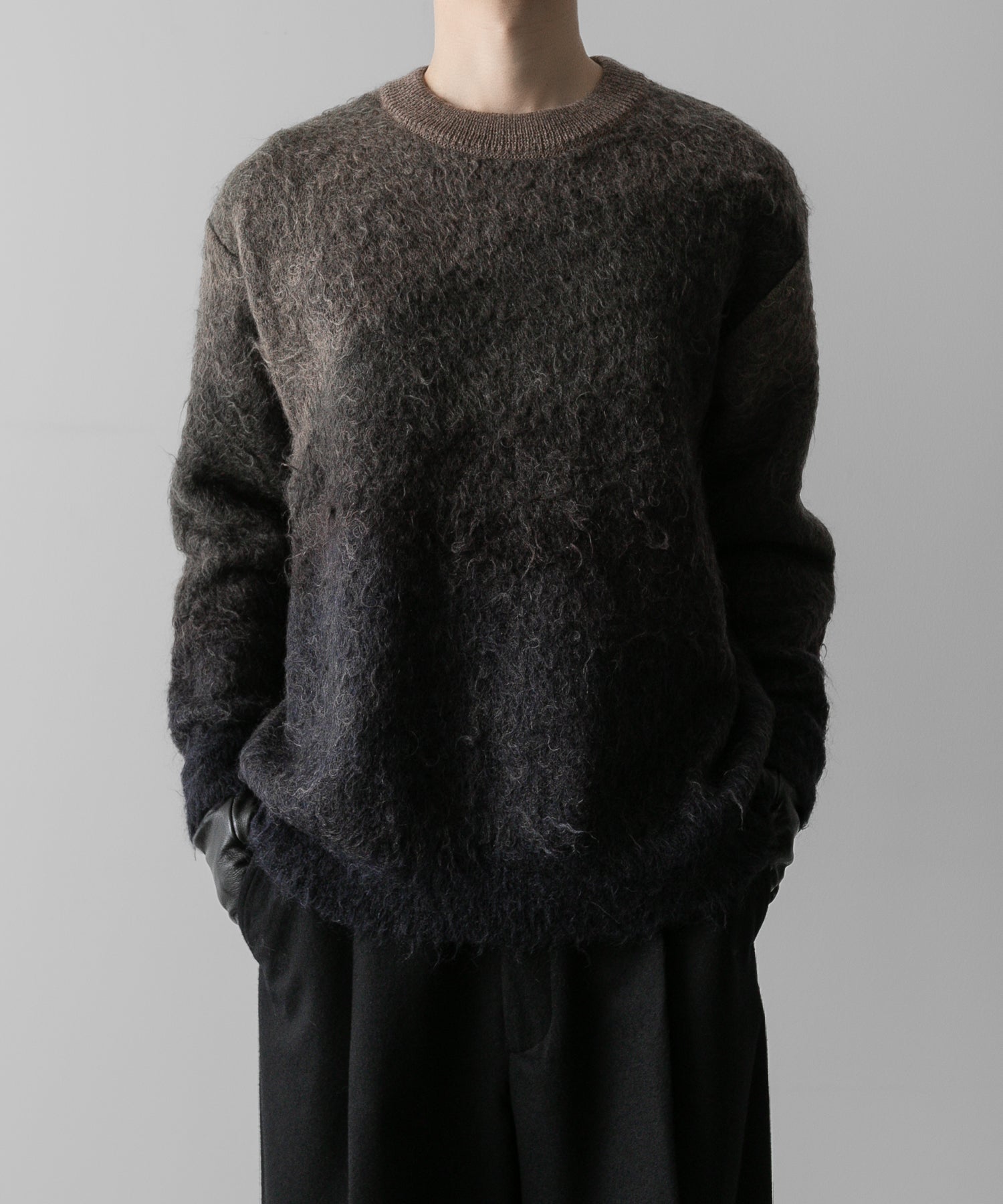 ssstein(シュタイン)の24AWコレクション GRADATION MOHAIR KNIT LS - NAVY KHAKI GRADATION 公式通販サイトsession福岡セレクトショップ