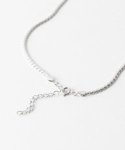 【THE OBJECT】PAR NARROW SNAKE NECKLACE - SILVER