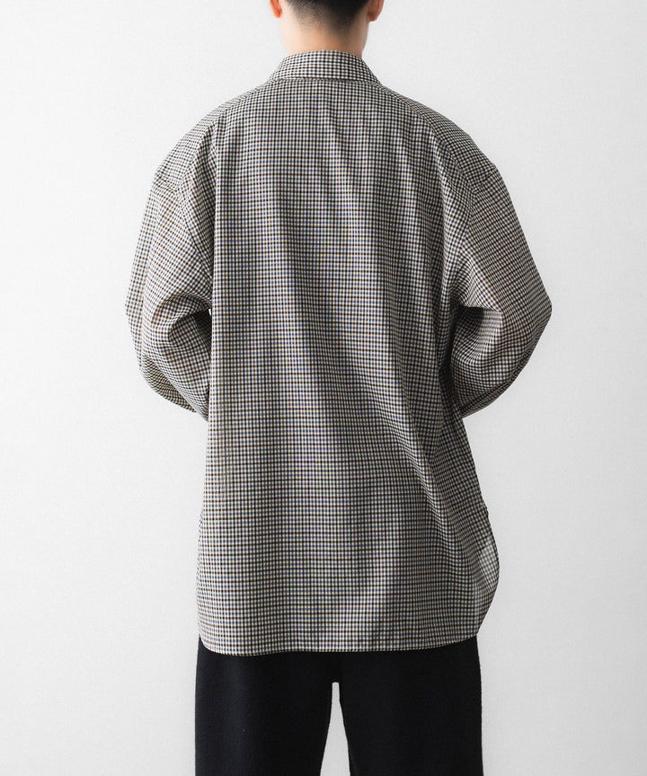phebus- フィーバスのWOOL POLY TROPICAL SHIRTのMULTI GINGHAM公式通販サイトsession福岡セレクトショップ