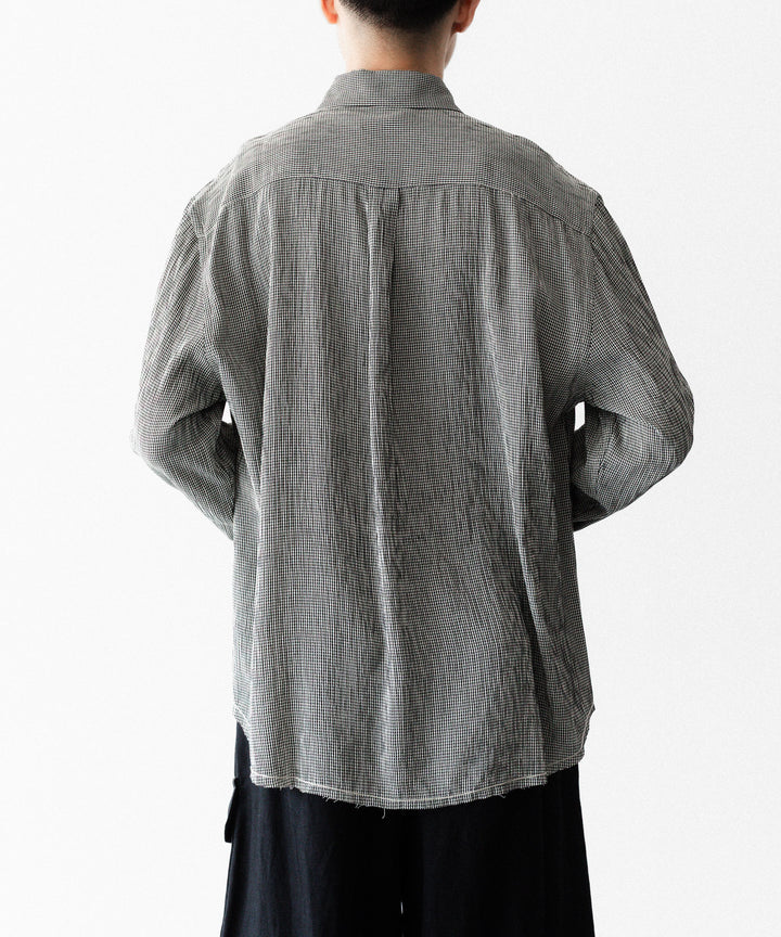 【CODA】CHECKED RAW EDGES JAZZ SHIRT - CHECK