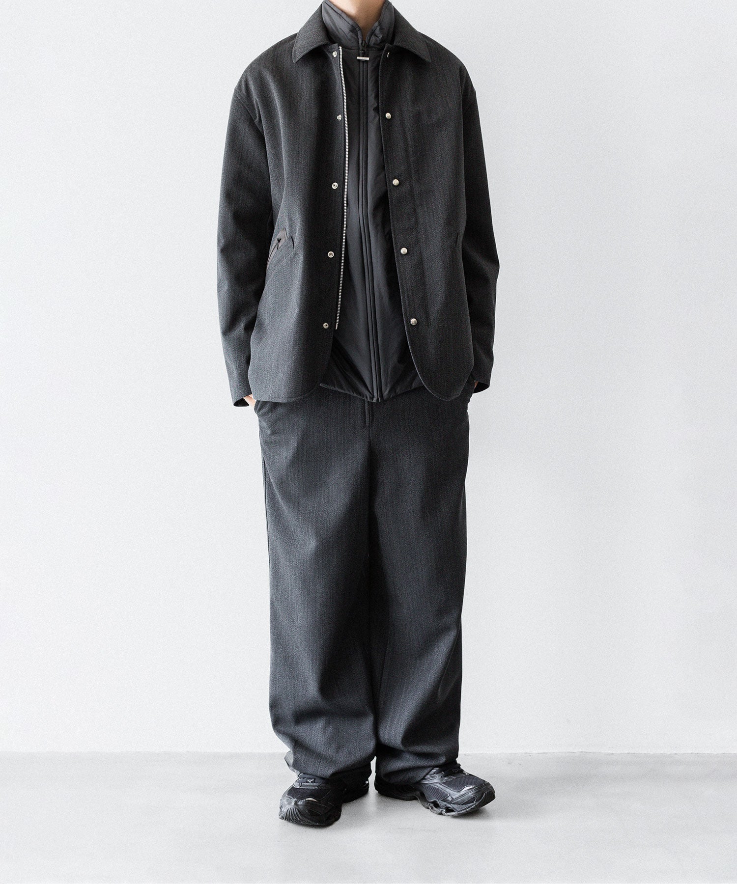 paratrait パラトレイトのPMEMBRANE SHELL PUFF BLOUSON のCHARCOAL 公式通販サイトsession福岡セレクトショップ