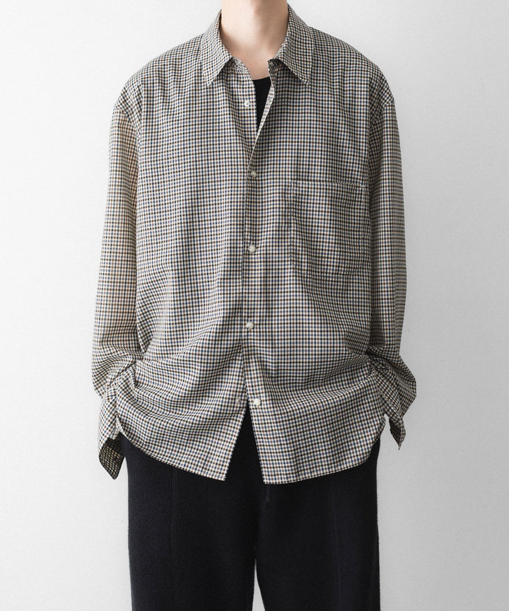 phebus- フィーバスのWOOL POLY TROPICAL SHIRTのMULTI GINGHAM公式通販サイトsession福岡セレクトショップ
