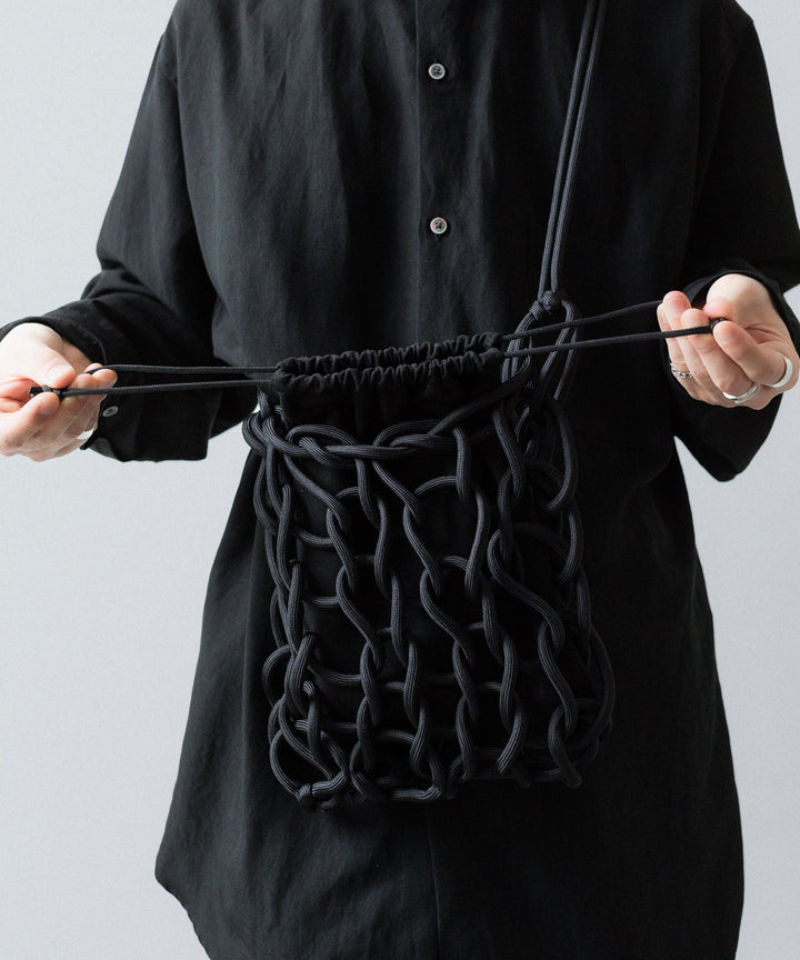 ssstein(シュタイン)のPARA CORD HAND KNIT BAG - BLACKの公式通販サイトsession福岡セレクトショップ