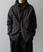 画像をギャラリービューアに読み込む, ssstein(シュタイン)の24AWコレクション NYLON TWILL HOODED ZIP UP JACKET - CHARCOAL 公式通販サイトsession福岡セレクトショップ
