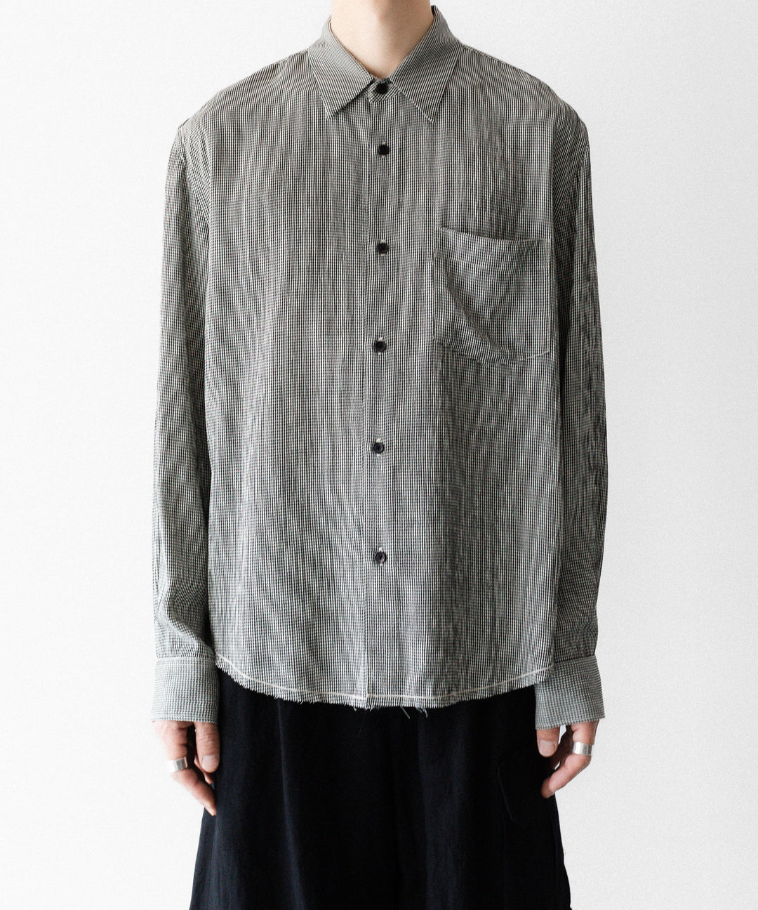 【CODA】CHECKED RAW EDGES JAZZ SHIRT - CHECK