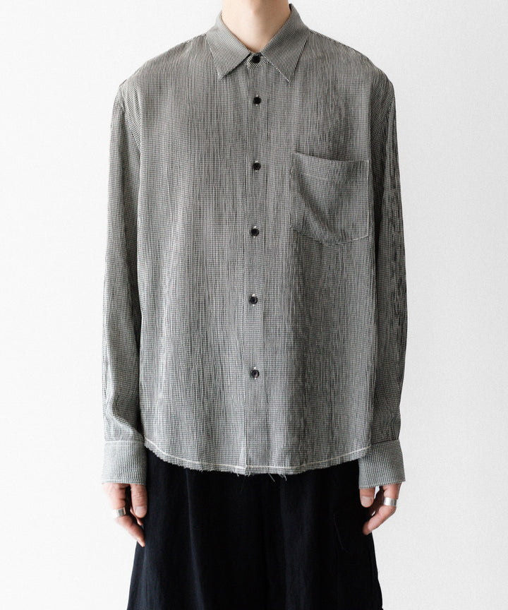 【CODA】CHECKED RAW EDGES JAZZ SHIRT - CHECK
