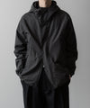 【ssstein】NYLON TWILL HOODED ZIP UP JACKET - CHARCOAL