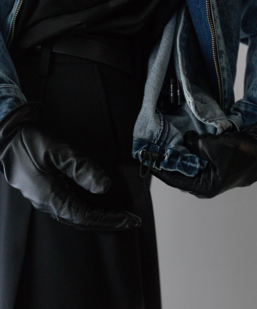 stein(シュタイン)の24SSコレクションCHEMICAL BLEACHED DENIM SHORT ZIP JACKETのINDIGO