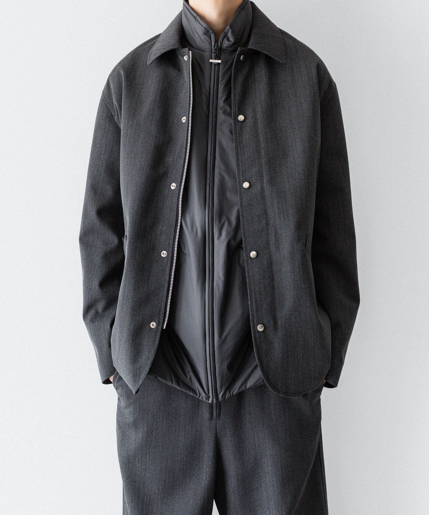 paratrait パラトレイトのPMEMBRANE SHELL PUFF BLOUSON のCHARCOAL 公式通販サイトsession福岡セレクトショップ