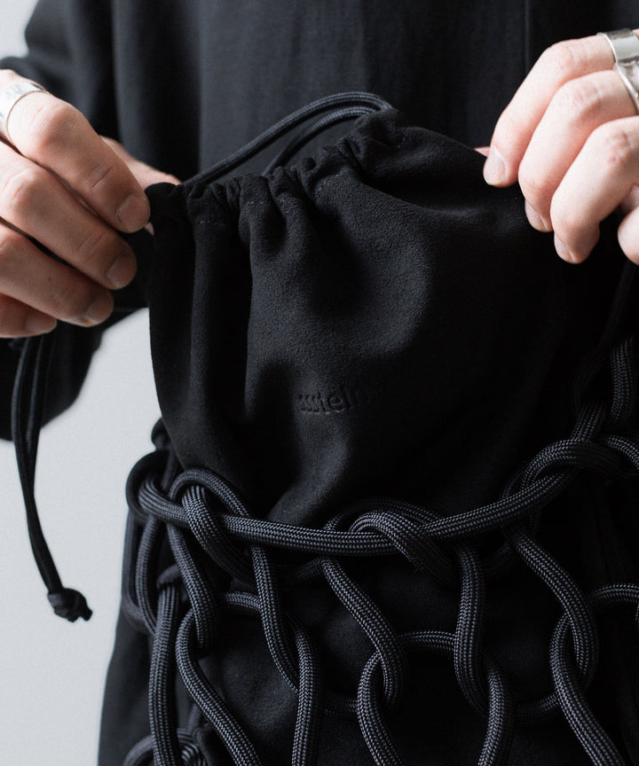 ssstein(シュタイン)のPARA CORD HAND KNIT BAG - BLACKの公式通販サイトsession福岡セレクトショップ