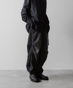 ssstein(シュタイン)の24AWコレクション NYLON COMBINATION SPLASHED DENIM JEANS - BLACK 公式通販サイトsession福岡セレクトショップ