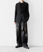 画像をギャラリービューアに読み込む, SUBLATIONS サブレーションズのSUPER140 SINGLE BREASTED JACKETのBLACK 公式通販サイトsession福岡セレクトショップ
