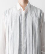 画像をギャラリービューアに読み込む, 【SUBLATIONS】SHEER TUCK DRESS SHIRT  - WHITE
