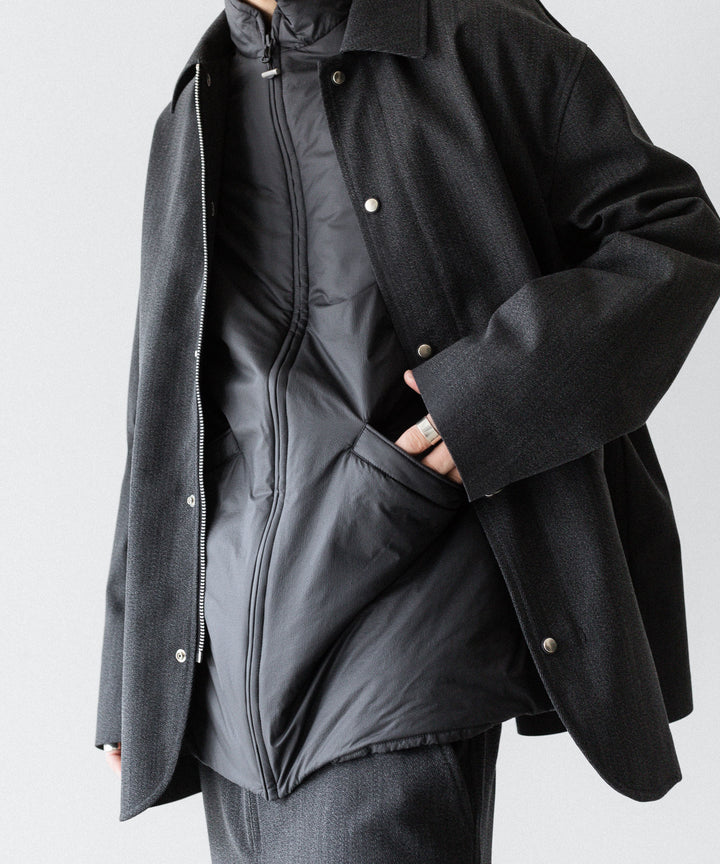 paratrait パラトレイトのPMEMBRANE SHELL PUFF BLOUSON のCHARCOAL 公式通販サイトsession福岡セレクトショップ