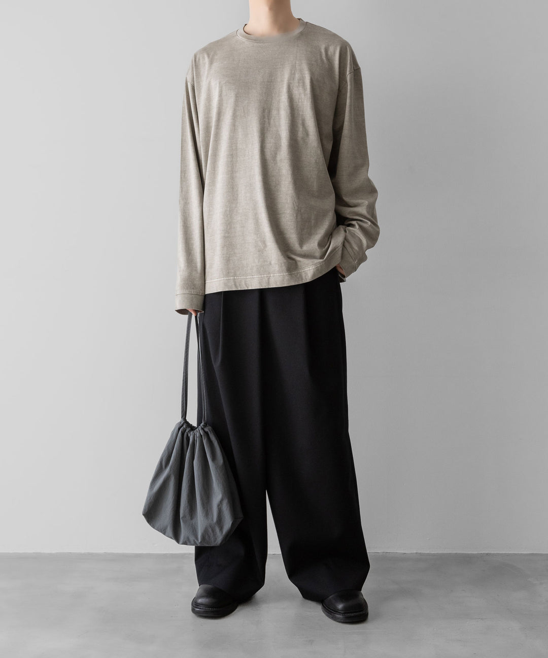 KANEMASA PHIL.-カネマサフィル36G LOW TWIST GARMENT DYE L/S TEEのKHAKI PIGMENT公式通販サイトsession福岡セレクトショップ