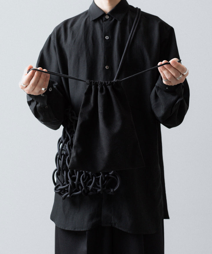 ssstein(シュタイン)のPARA CORD HAND KNIT BAG - BLACKの公式通販サイトsession福岡セレクトショップ