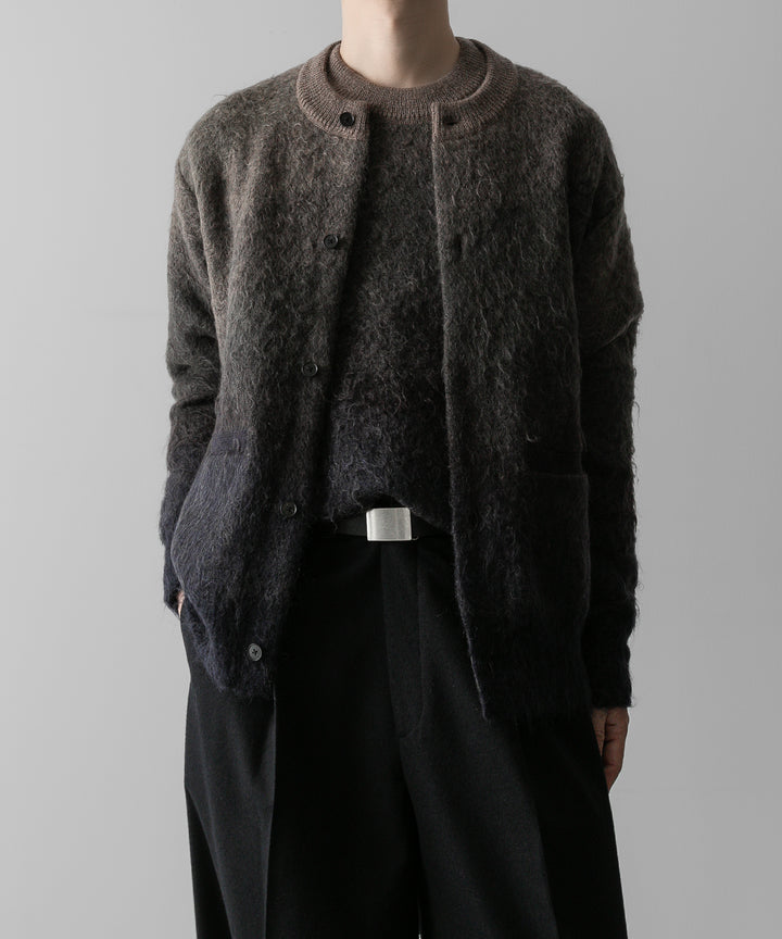 ssstein(シュタイン)の24AWコレクション GRADATION MOHAIR KNIT CARDIGAN - NAVY KHAKI GRADATION 公式通販サイトsession福岡セレクトショップ