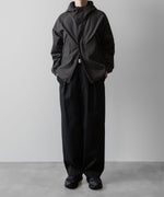 画像をギャラリービューアに読み込む, ssstein(シュタイン)の24AWコレクション NYLON TWILL HOODED ZIP UP JACKET - CHARCOAL 公式通販サイトsession福岡セレクトショップ
