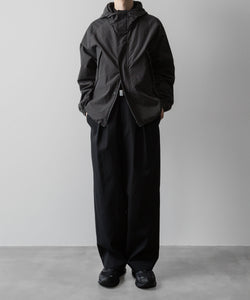 ssstein(シュタイン)の24AWコレクション NYLON TWILL HOODED ZIP UP JACKET - CHARCOAL 公式通販サイトsession福岡セレクトショップ