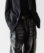 画像をギャラリービューアに読み込む, SUBLATIONS サブレーションズの2TUCK WIDE DENIM PANTS &quot;ENTASIS MK-Ⅱ&quot;のUSED BLACK 公式通販サイトsession福岡セレクトショップ
