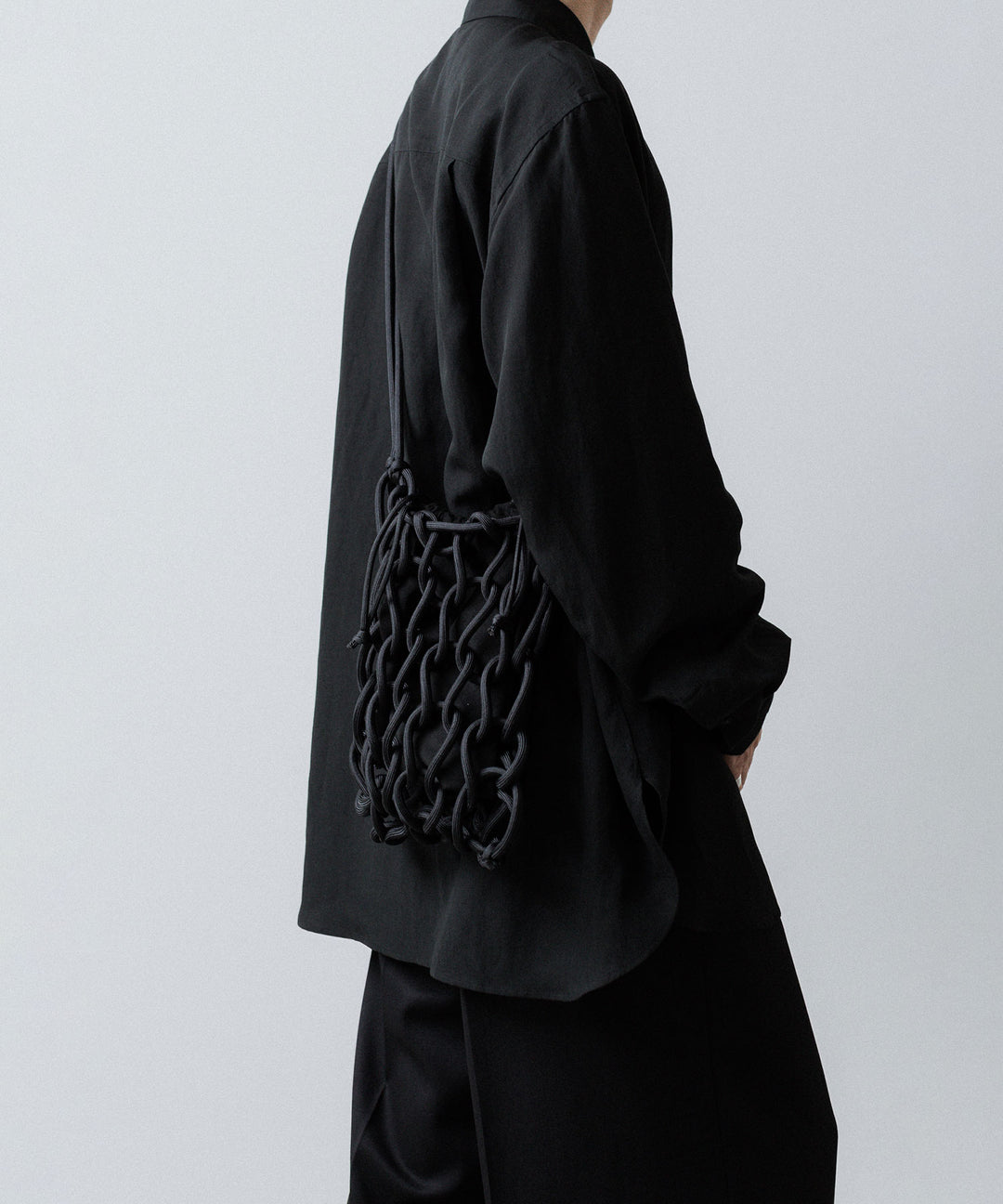 ssstein(シュタイン)のPARA CORD HAND KNIT BAG - BLACKの公式通販サイトsession福岡セレクトショップ