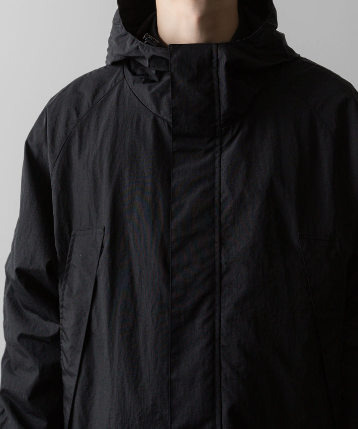 ssstein(シュタイン)の24AWコレクション NYLON TWILL HOODED ZIP UP JACKET - BLACK 公式通販サイトsession福岡セレクトショップ
