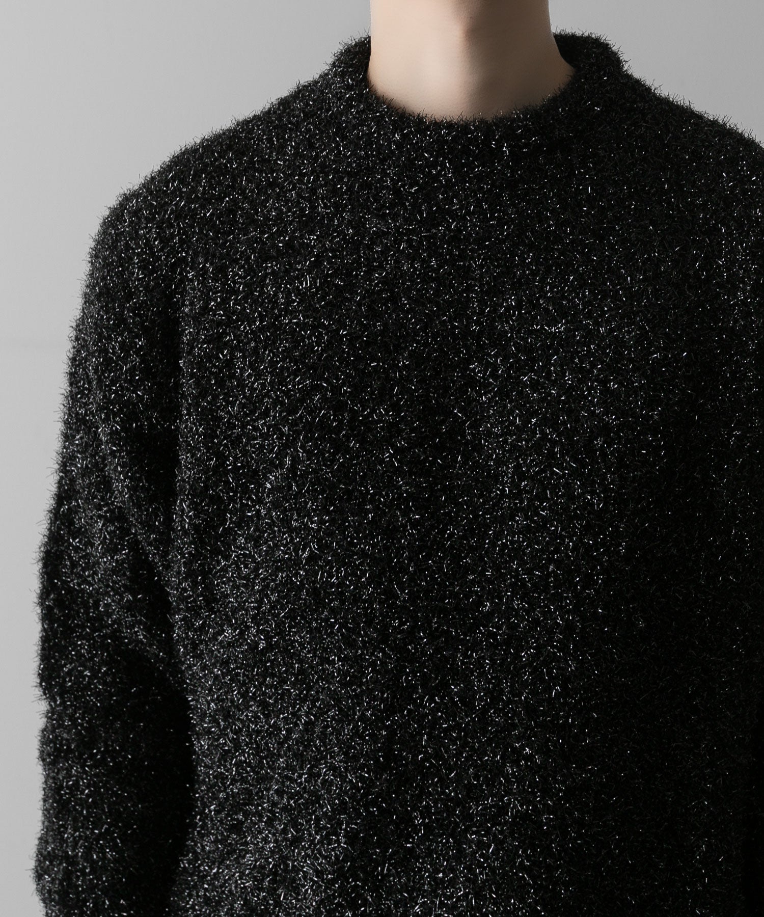 ssstein(シュタイン)の24AWコレクション GLITTER FUR KNIT CREW NECK LS - BLACK 公式通販サイトsession福岡セレクトショップ