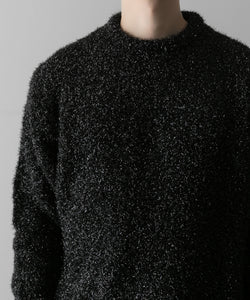 ssstein(シュタイン)の24AWコレクション GLITTER FUR KNIT CREW NECK LS - BLACK 公式通販サイトsession福岡セレクトショップ