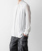 画像をギャラリービューアに読み込む, 【SUBLATIONS】SHEER TUCK DRESS SHIRT  - WHITE
