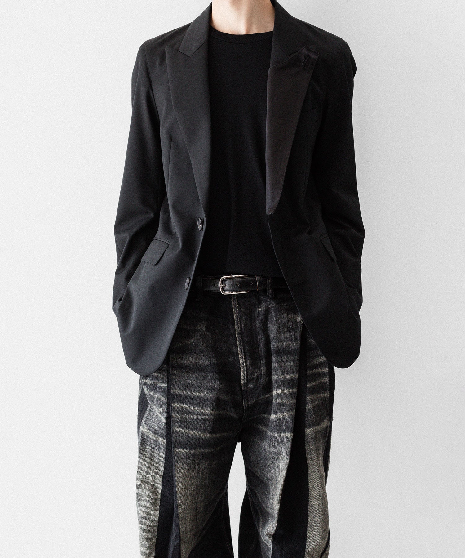 SUBLATIONS サブレーションズのSUPER140 SINGLE BREASTED JACKETのBLACK 公式通販サイトsession福岡セレクトショップ