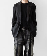 画像をギャラリービューアに読み込む, SUBLATIONS サブレーションズのSUPER140 SINGLE BREASTED JACKETのBLACK 公式通販サイトsession福岡セレクトショップ
