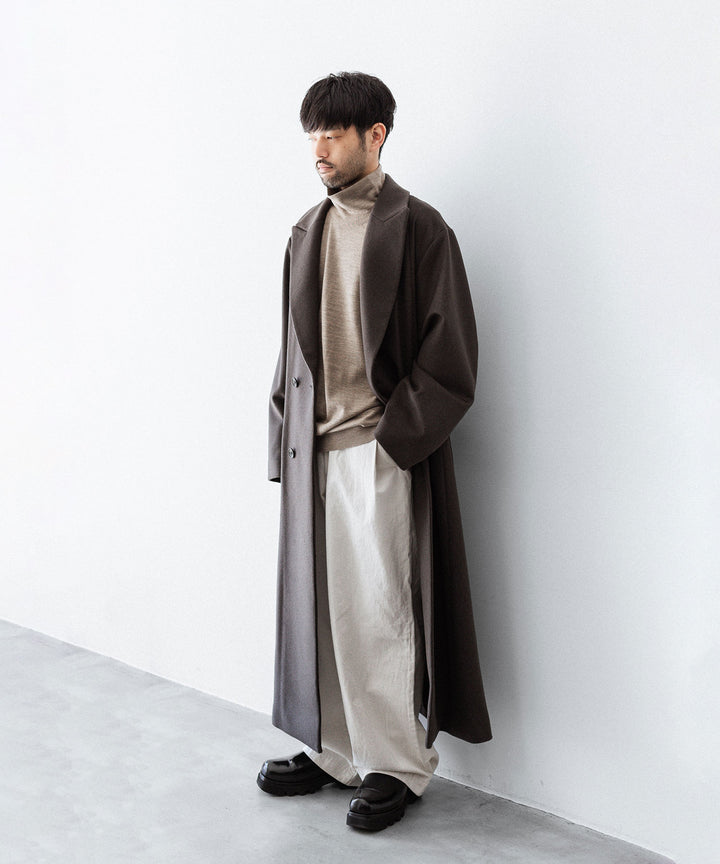 ssstein(シュタイン)のOVERSIZED MAXI-LENGTH PEAK LAPEL COAT - GREY KHAKIの公式通販サイトsession福岡セレクトショップ