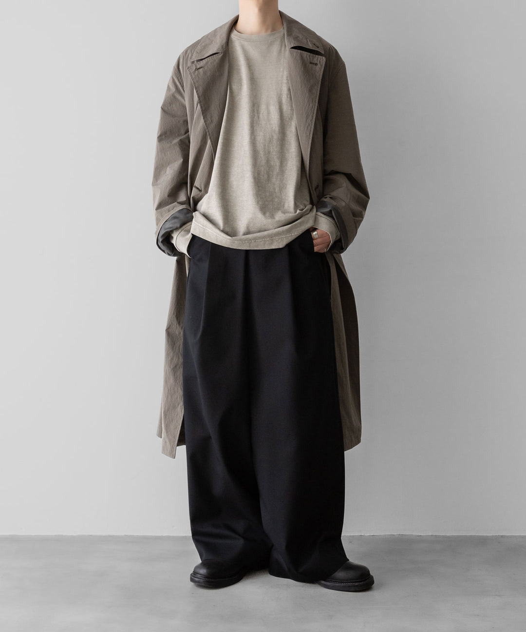 KANEMASA PHIL.-カネマサフィル36G LOW TWIST GARMENT DYE L/S TEEのKHAKI PIGMENT公式通販サイトsession福岡セレクトショップ