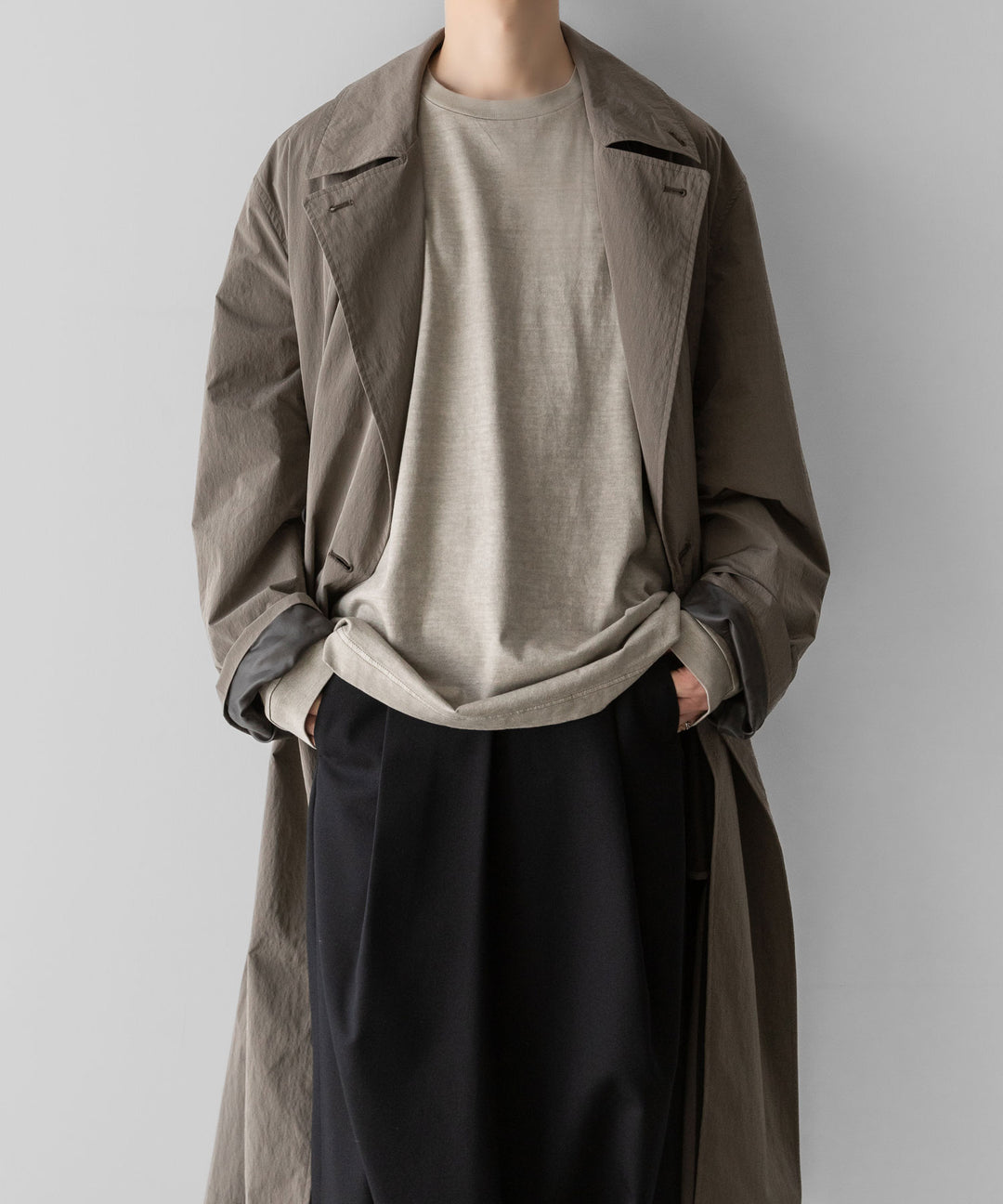KANEMASA PHIL.-カネマサフィル36G LOW TWIST GARMENT DYE L/S TEEのKHAKI PIGMENT公式通販サイトsession福岡セレクトショップ