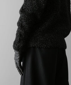 ssstein(シュタイン)の24AWコレクション GLITTER FUR KNIT CREW NECK LS - BLACK 公式通販サイトsession福岡セレクトショップ