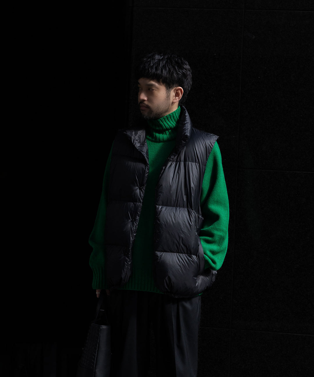 stein(シュタイン)の23AWコレクションEX FINE LAMBS LOOSE HIGH NECK KNIT LSのGREEN sessionセッション福岡セレクトショップ 公式通販サイト