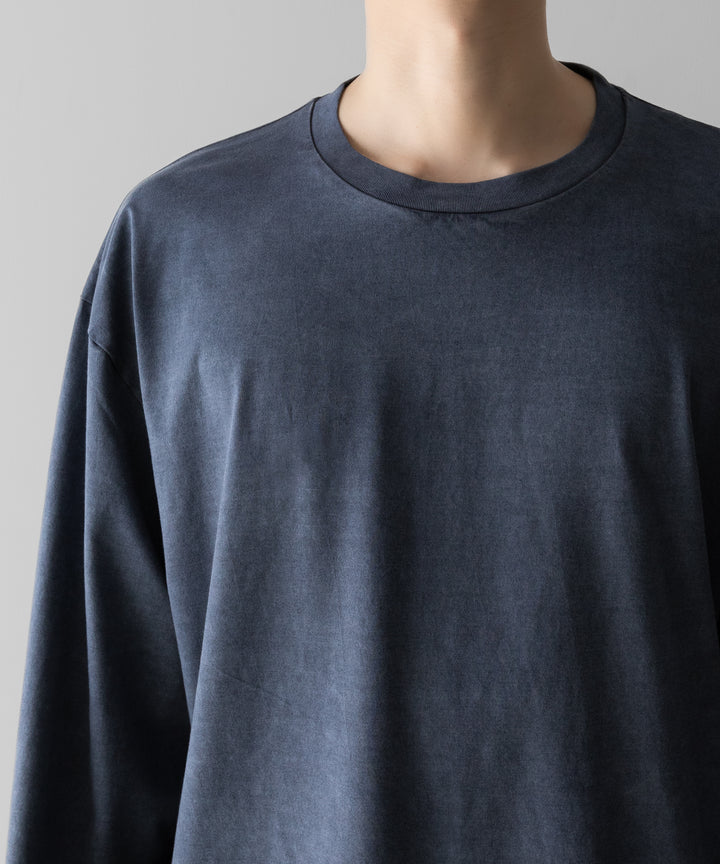 KANEMASA PHIL.-カネマサフィル36G LOW TWIST GARMENT DYE L/S TEEのNAVY PIGMENT公式通販サイトsession福岡セレクトショップ