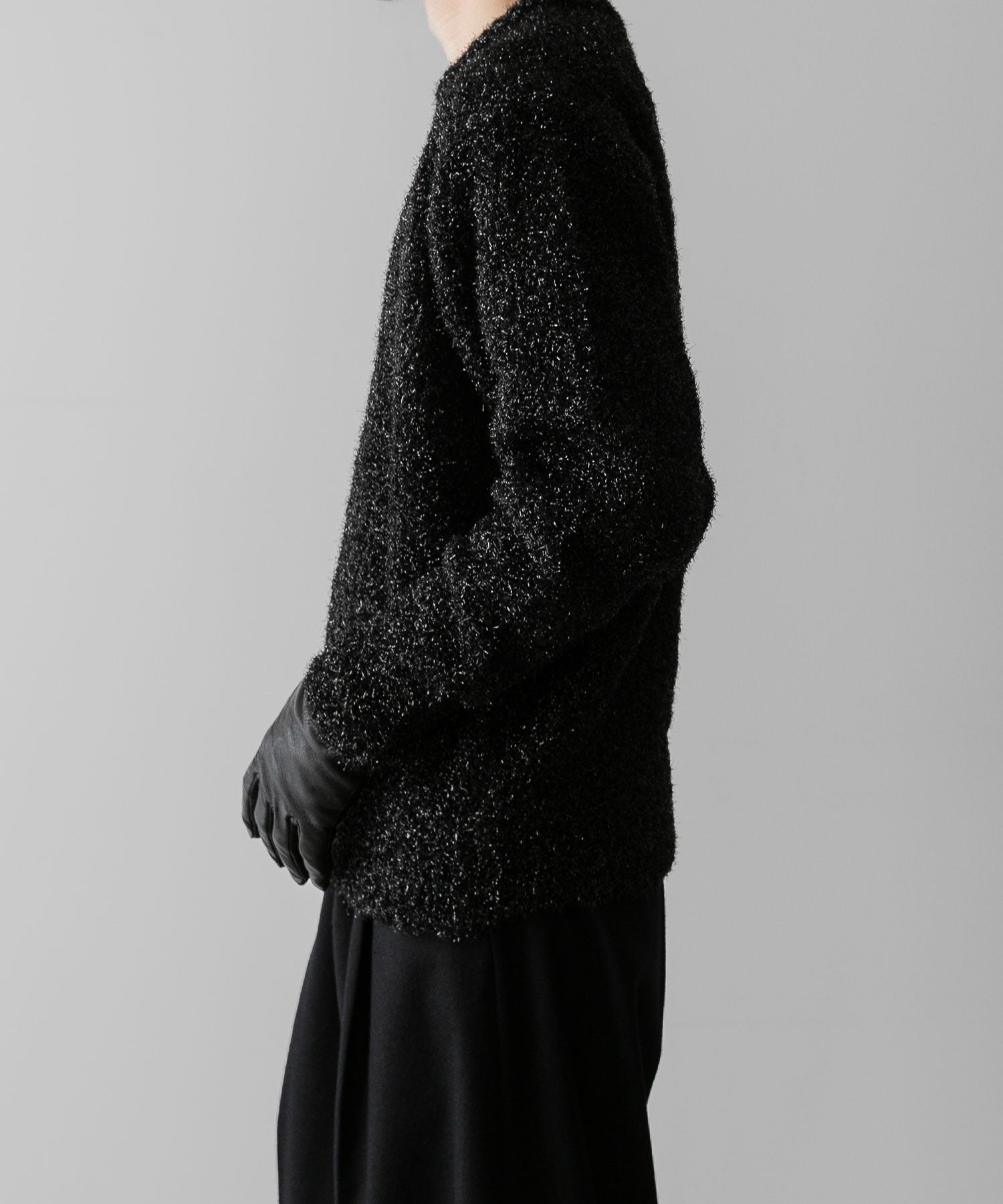 ssstein(シュタイン)の24AWコレクション GLITTER FUR KNIT CREW NECK LS - BLACK 公式通販サイトsession福岡セレクトショップ