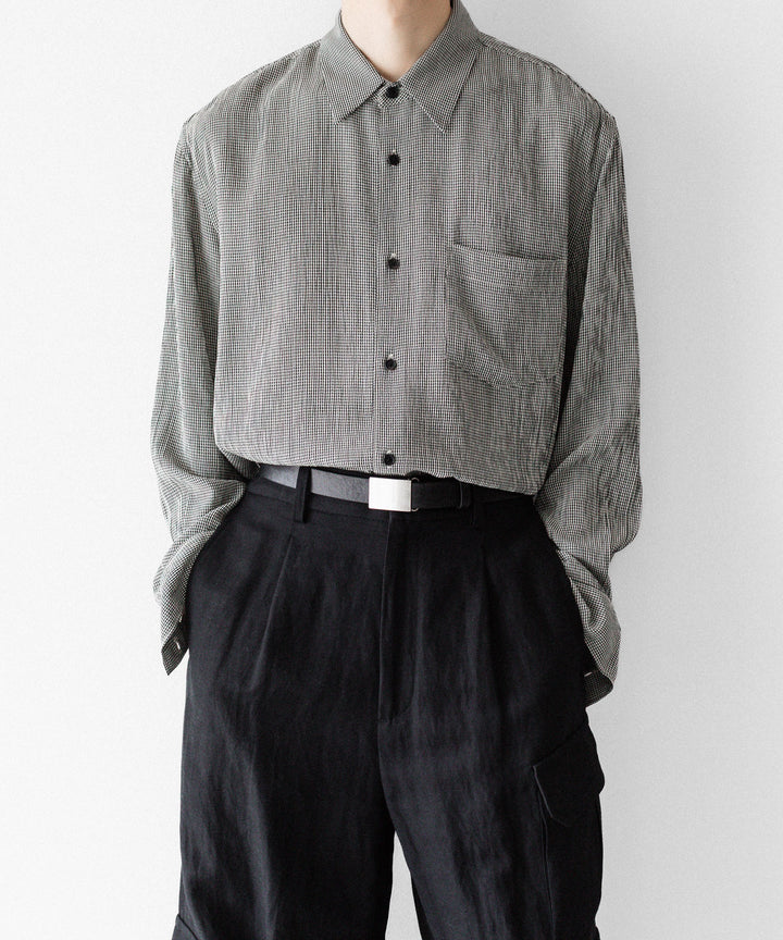 【CODA】CHECKED RAW EDGES JAZZ SHIRT - CHECK