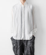 画像をギャラリービューアに読み込む, 【SUBLATIONS】SHEER TUCK DRESS SHIRT  - WHITE
